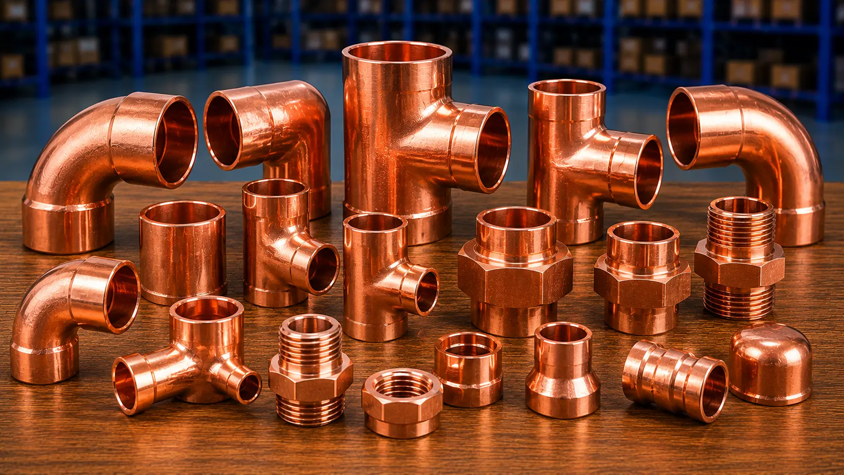 Copper fittings plumbing HVAC supplier Riyadh