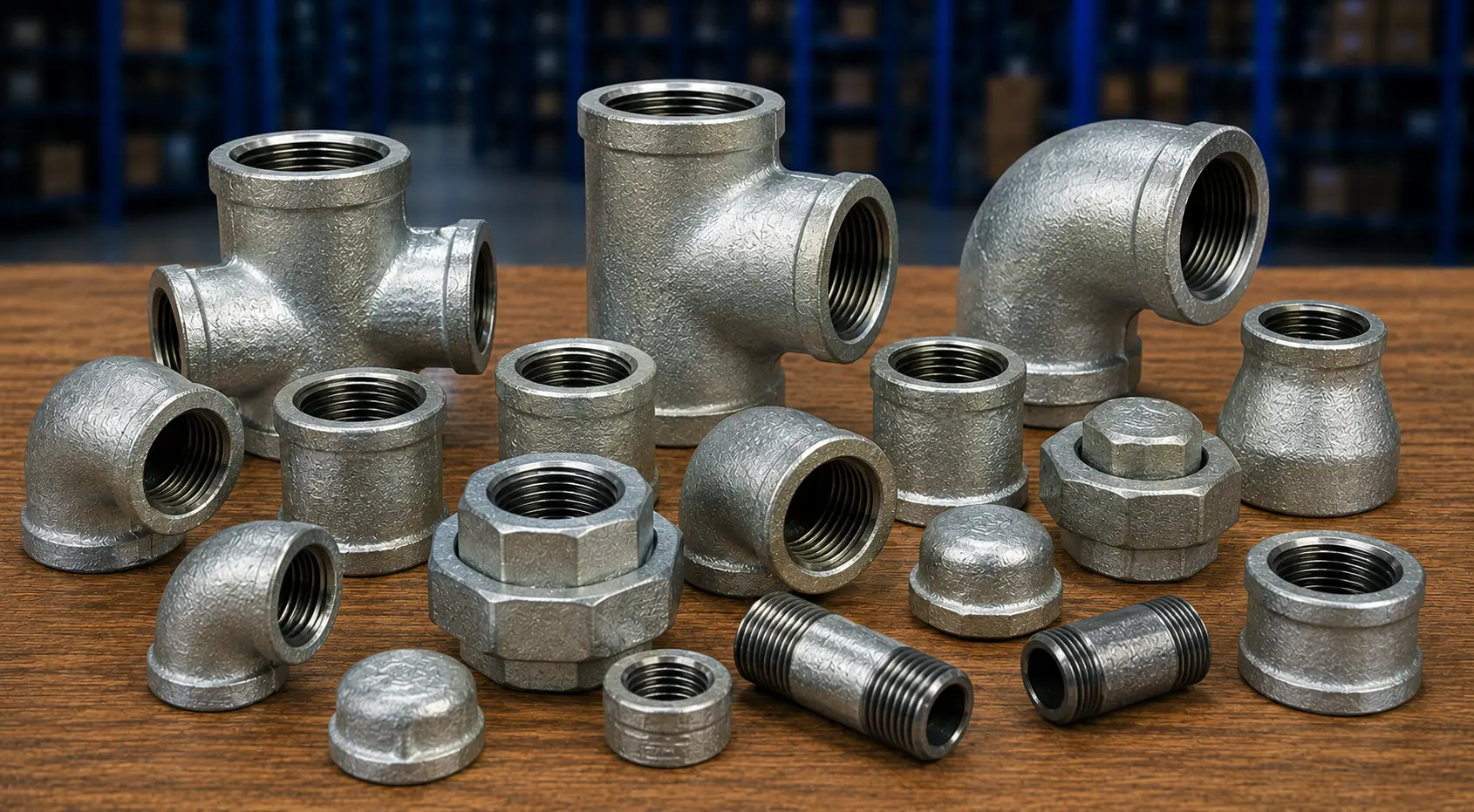 Galvanized malleable iron pipe fittings supplier Saudi Arabia
