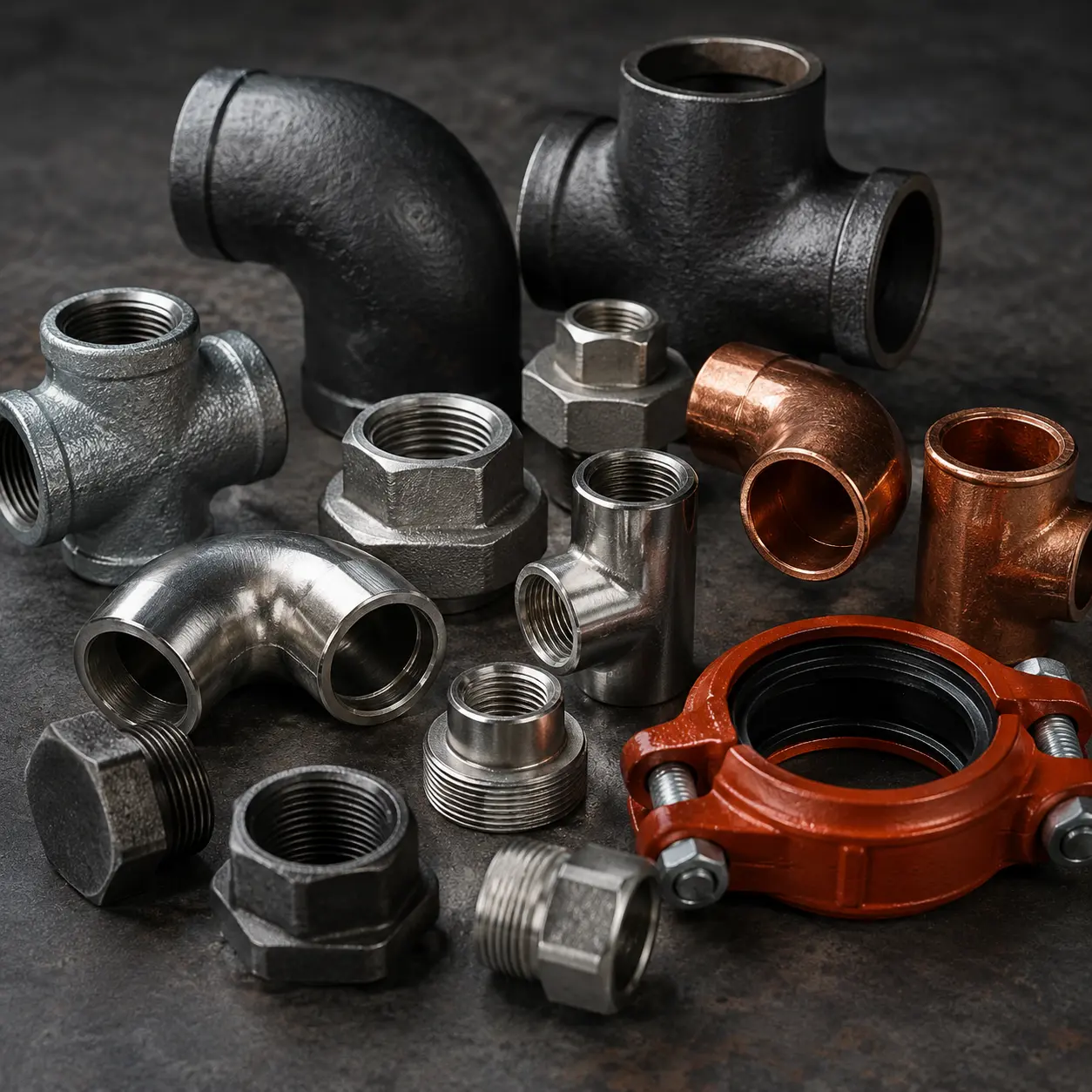 Pipe fittings malleable iron forged steel Riyadh